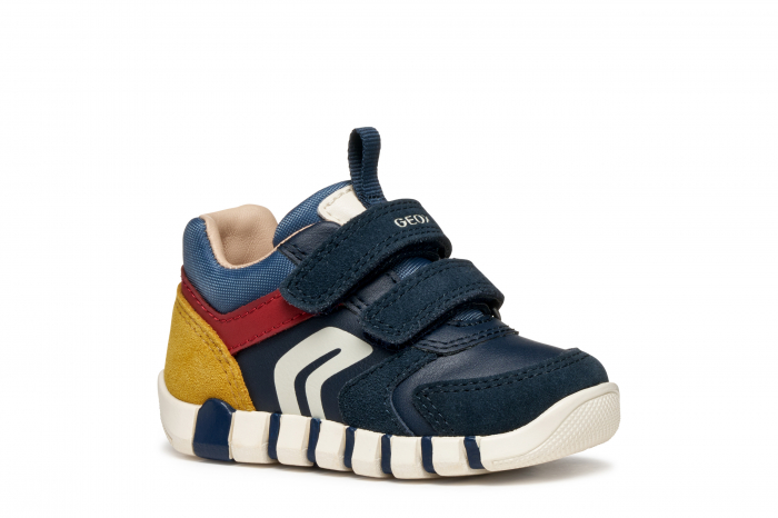 pantofi bebeluși Geox Iupidoo Baby B3558D 05422 C4244 piele textil velcro respirabili [4]
