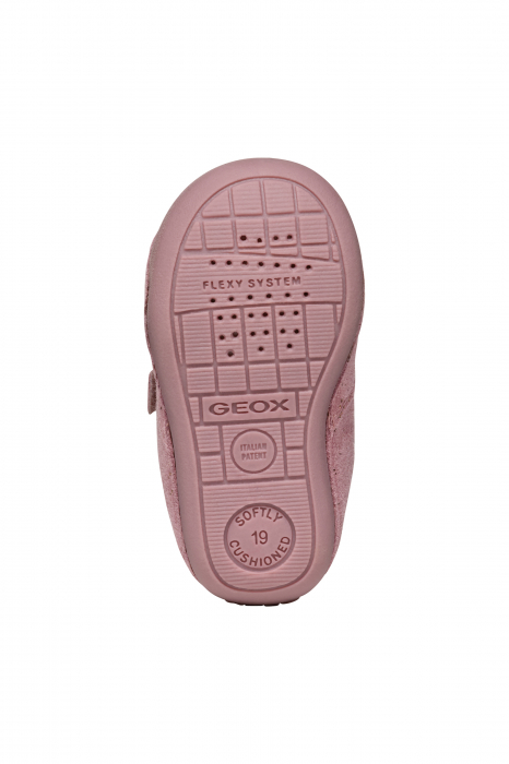 Pantofii copii mici Geox Tutim pentru baieti velcro piele naturală respirabili b164nc 03285 c6627, Whisky [8]