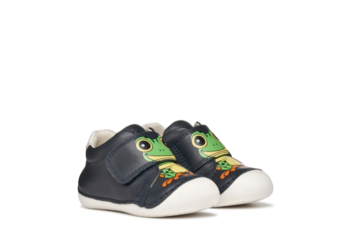 Pantofii copii mici Geox Tutim pentru baieti velcro piele naturală respirabili b164nc 03285 c6627, Whisky [3]