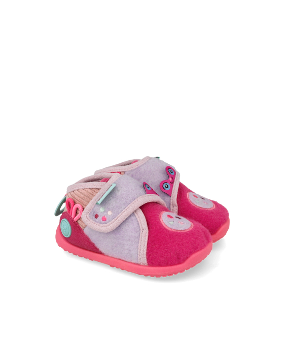Papuci barefoot Biomecanics Biohome Sensory Wider ciclame pentru fete, 261185-B146 [3]