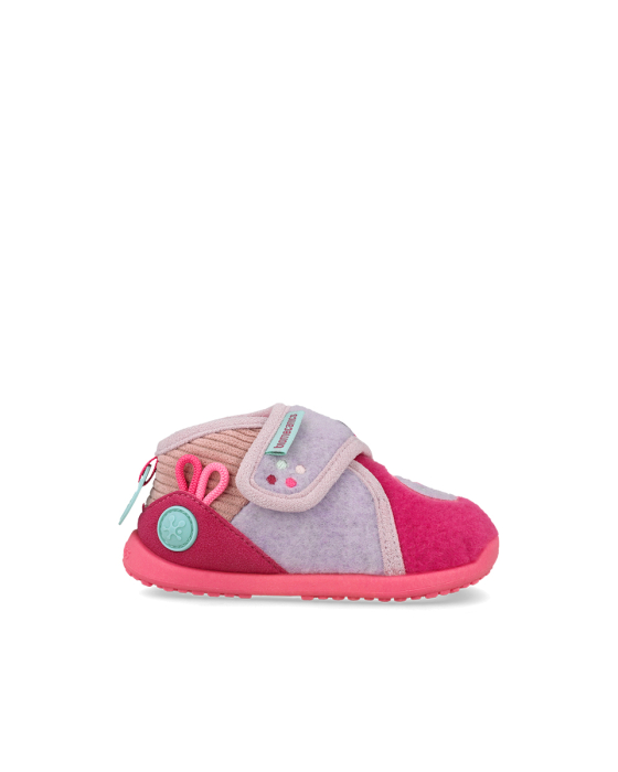 Papuci barefoot Biomecanics Biohome Sensory Wider ciclame pentru fete, 261185-B146 [2]