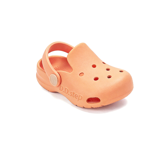 Papuci de plaja din cauciuc unisex portocalii J109-61347G , stil crocsDD Step [8]