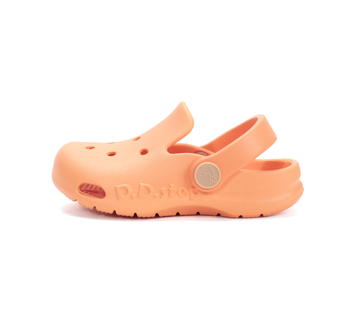 Papuci de plaja din cauciuc unisex portocalii J109-61347G , stil crocsDD Step [2]