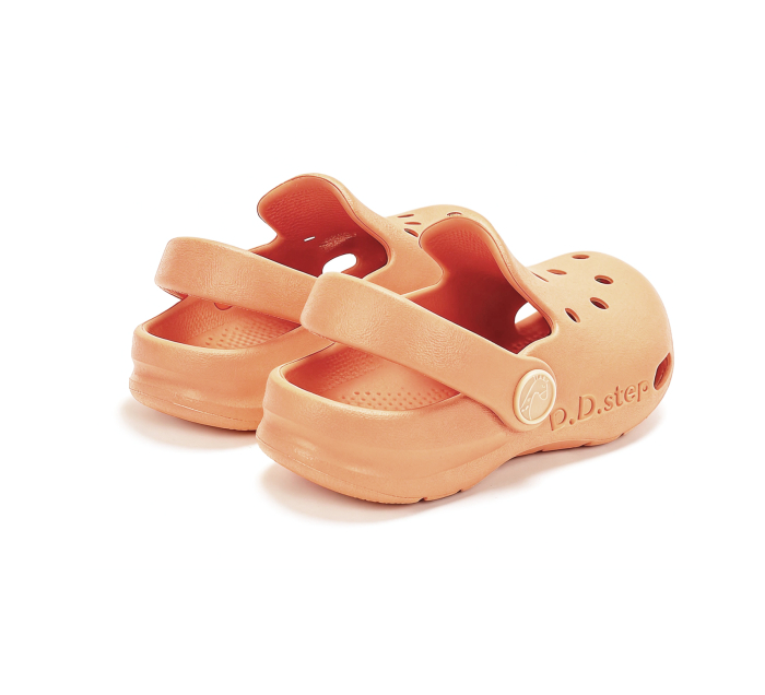 Papuci de plaja din cauciuc unisex portocalii J109-61347G , stil crocsDD Step [5]