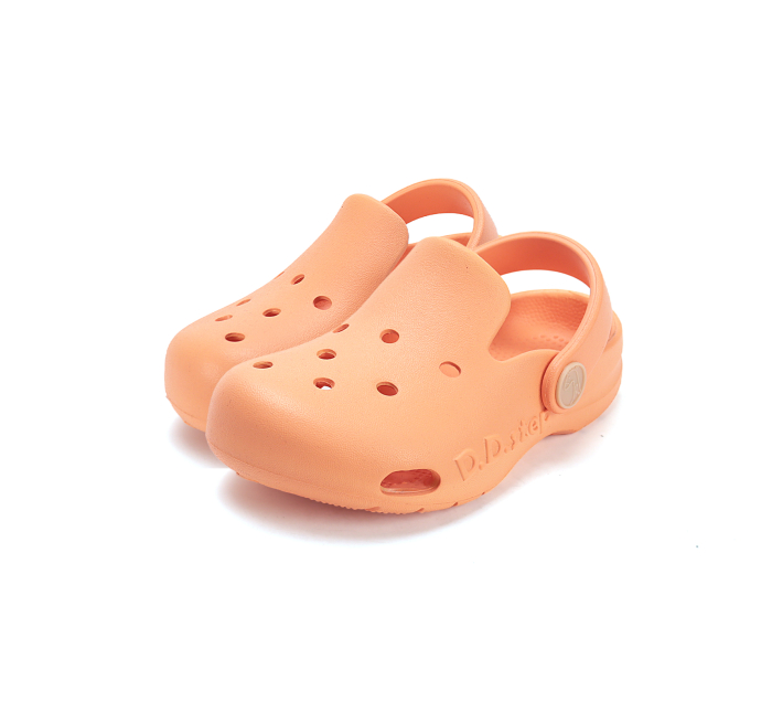 Papuci de plaja din cauciuc unisex portocalii J109-61347G , stil crocsDD Step [4]