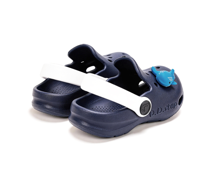 Papuci de palja din cauciuc pentru baieti albastriJ109-61142A DD Step [5]
