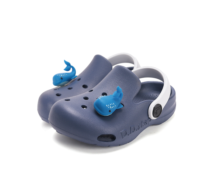 Papuci de palja din cauciuc pentru baieti albastriJ109-61142A DD Step [4]