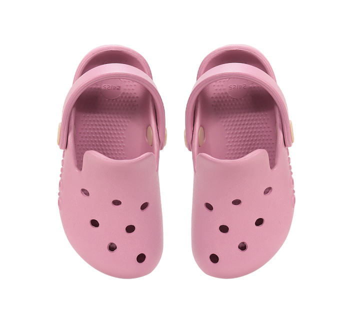 Papuci de plaja din cauciuc pentru fete, roz J109-61347F, stil crocsDD Step [2]
