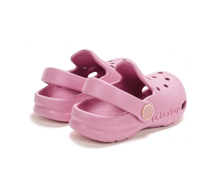 Papuci de plaja din cauciuc pentru fete, roz J109-61347F, stil crocsDD Step [7]