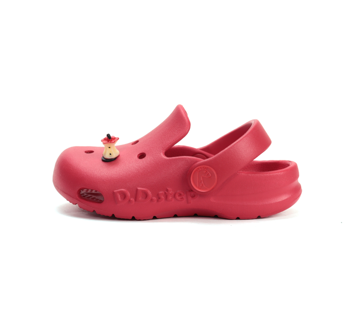 Papuci de plaja din cauciuc pentru fete, rosii J109-61546, stil crocsDD Step [3]