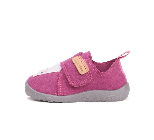 Papuci Hidrofobi pentru Gradinita/Afterschool Pink Wooly [4]