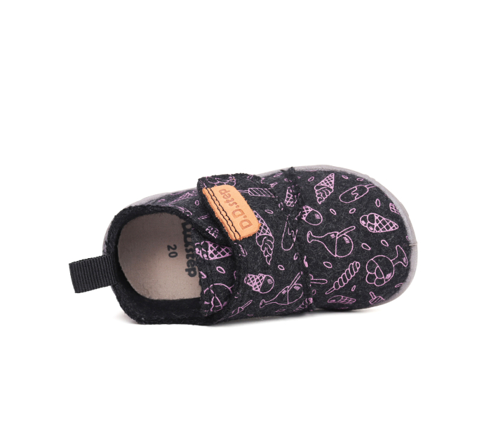 Papuci Hidrofobi pentru Gradinita/Afterschool Gray Wool [3]