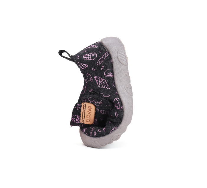 Papuci Hidrofobi pentru Gradinita/Afterschool Gray Wool [4]
