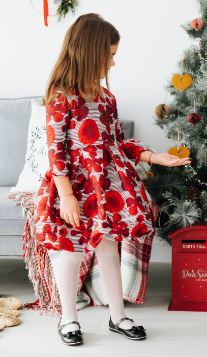 Rochie rosie craciun TinTin Shop [3]