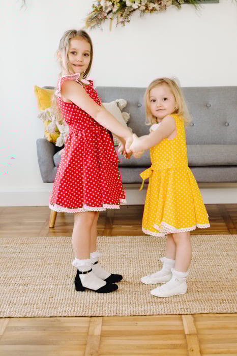 Rochie galbena cu buline albe TinTin Shop [2]