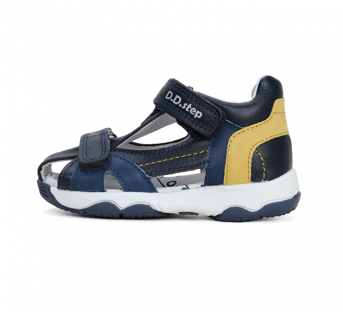 Sandale Baieti Naval/Yellows, Quick Dry, DD Step [2]