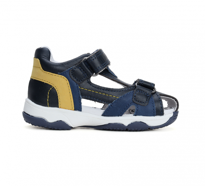 Sandale Baieti Naval/Yellows, Quick Dry, DD Step [4]