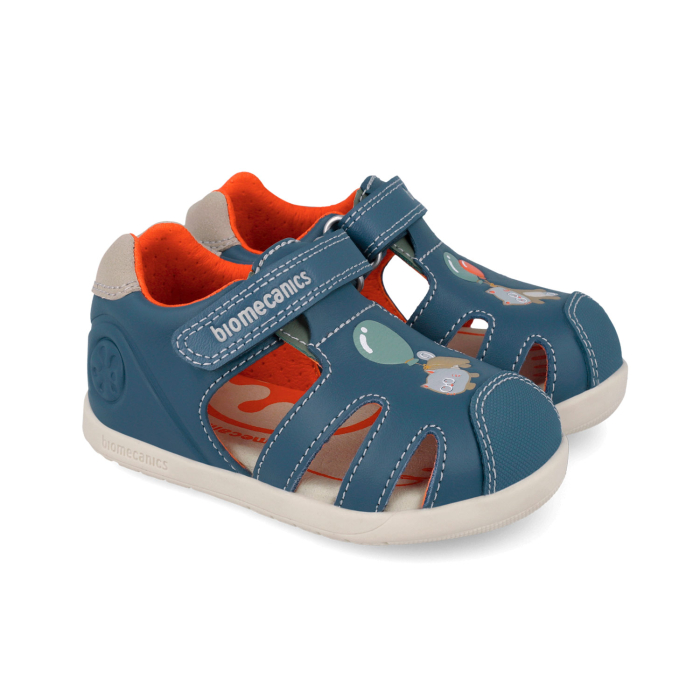 Sandale barefoot textile, inchise, flexibile 262167-A556  Biomecanics [3]