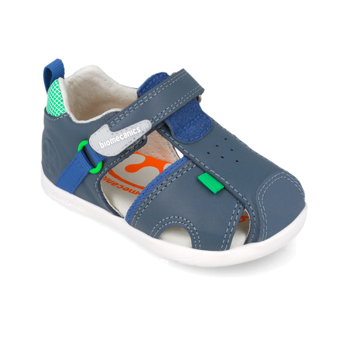 Sandale barefoot textile, inchise, flexibile, pentru baieti 262169-A556 Biomecanics [3]