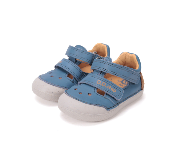 Sandale albastre din piele naturala pentru primii pasi H066-61530B [2]