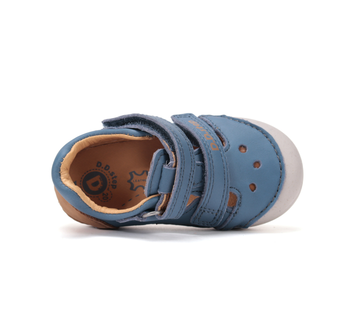 Sandale albastre din piele naturala pentru primii pasi H066-61530B [3]