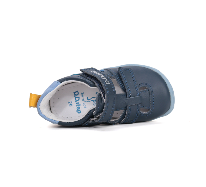 Sandale decupate barefoot DD Step primii pași piele naturală H077-61288 navi pentru baieti [4]
