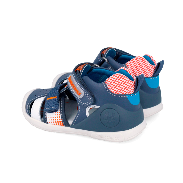 Sandale 262124-A556 din piele naturala, flexibile pentru baieti in culoarea bleumarin 262124-A556 [2]