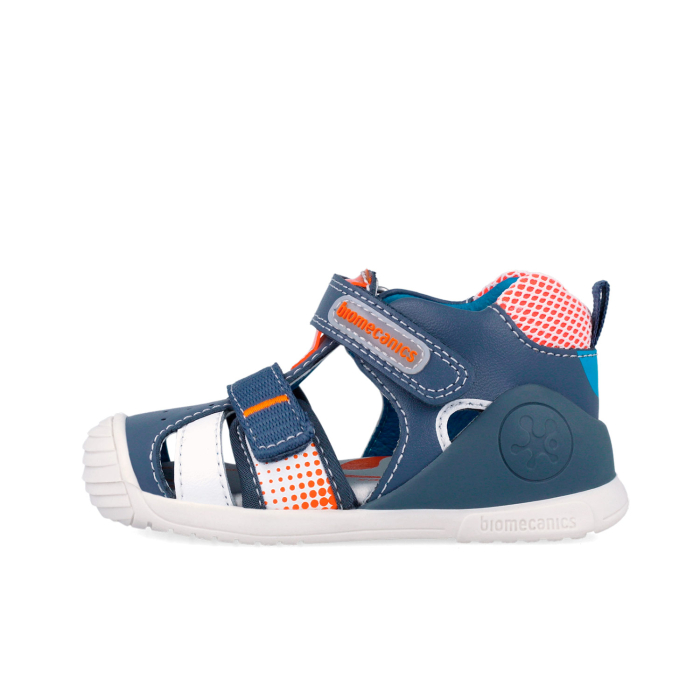 Sandale 262124-A556 din piele naturala, flexibile pentru baieti in culoarea bleumarin 262124-A556 [4]