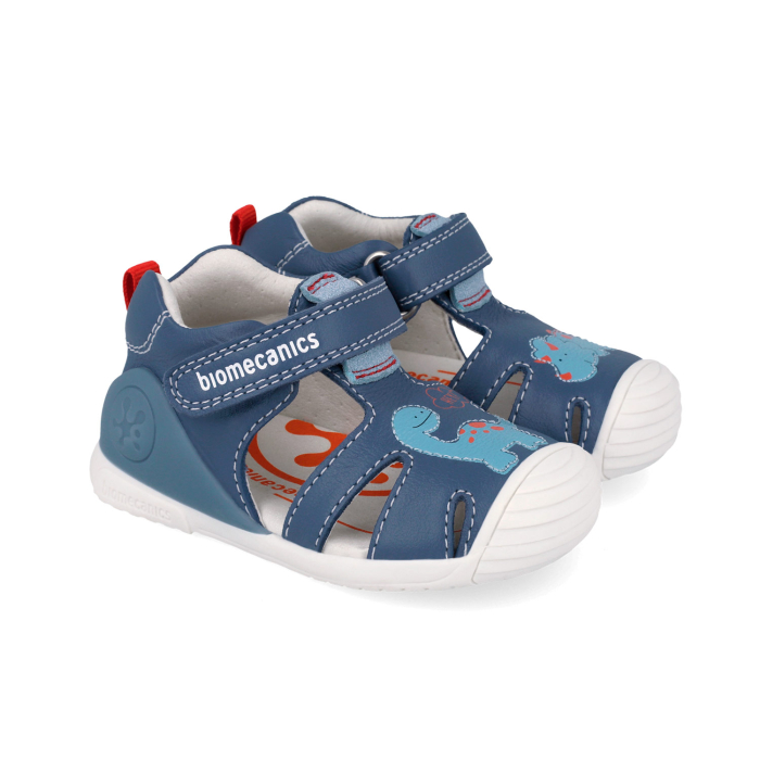 Sandale 262126-A556 din piele naturala, flexibile pentru baieti in culoarea crem [3]