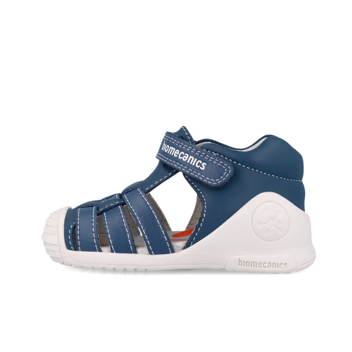 Sandale 262115-A556 din piele naturala, flexibile pentru baieti in culoarea crem [4]