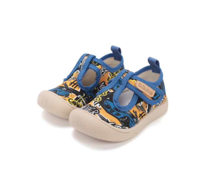 Sandale textile pentru baiat, albastre C100-61135A  DD Step [6]