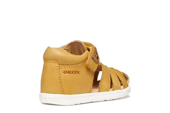 Sandale Geox primii pași piele naturală B Sandal Macchia B254VA 000CL C2003 galbene pentru baieti [6]