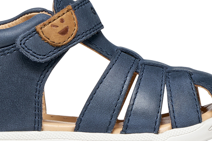 Sandale Geox primii pași piele naturală B Sandal Macchia B254VA 000CL C4002 bleumarin pentru baieti [9]