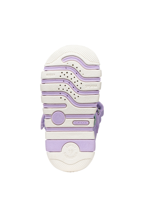 Sandale Geox primii pași B Sandal Strawberry B6517B lila cu căpșunel pentru fetițe [7]