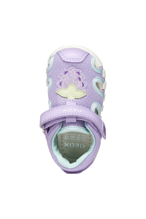 Sandale Geox primii pași B Sandal Strawberry B6517B lila cu căpșunel pentru fetițe [6]