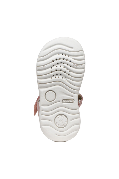 Sandale Geox primii pași piele naturală B Sandal Macchia Gir B654WA roz pentru fetițe [4]