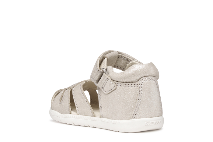 Sandale Geox primii pași piele naturală B Sandal Macchia Gir B654WA 0MAEW C0262  cremz pentru fetițe [5]