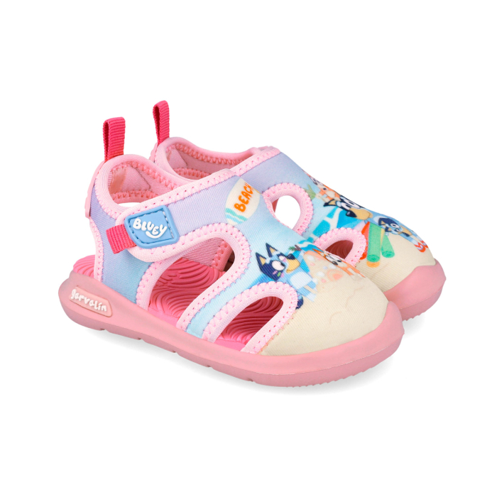 Sandale textile flexibile pentru plaja cu Bluey 262850-B032 pentru fete [11]