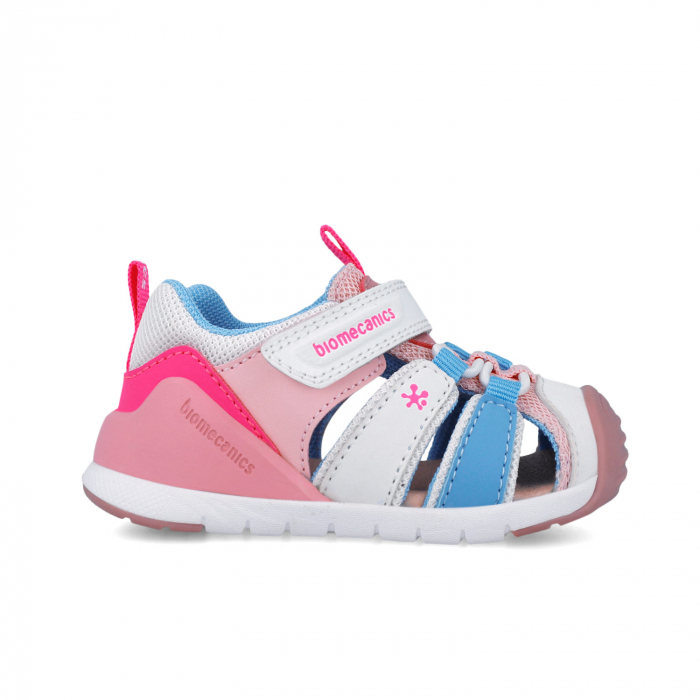 Sandale Primii Pasi Biomecanics 252135-D113 Blanco y Rosa [2]