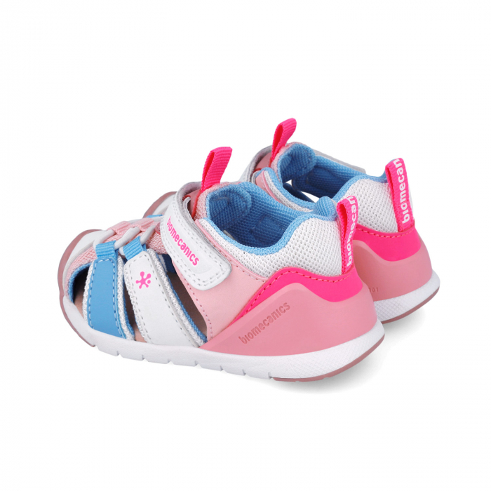 Sandale Primii Pasi Biomecanics 252135-D113 Blanco y Rosa [4]