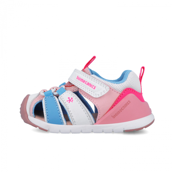 Sandale Primii Pasi Biomecanics 252135-D113 Blanco y Rosa [6]