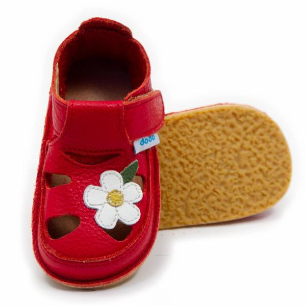 Sandale rosii Wild Flower, Dodo Shoes [1]