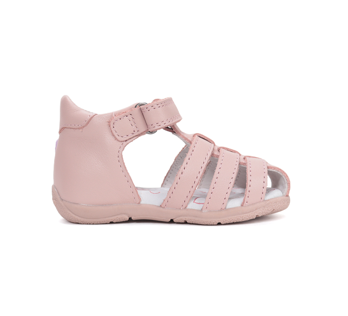 Sandale din piele naturala, flexibile pentru primii pasi G111-61400A roz pentru fete [5]