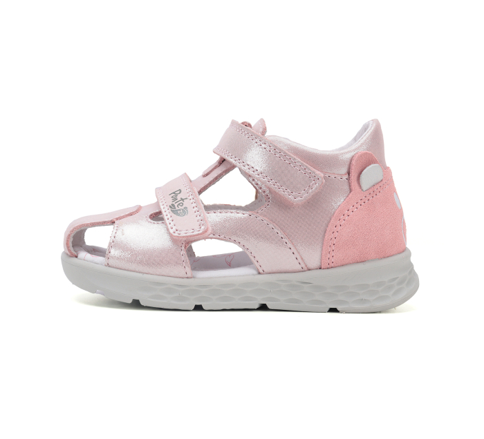 Sandale Supinate din piele naturala, pentru fete, gold, ajustare cu doua barete DA05-6-1256C DD Step Ponte [2]