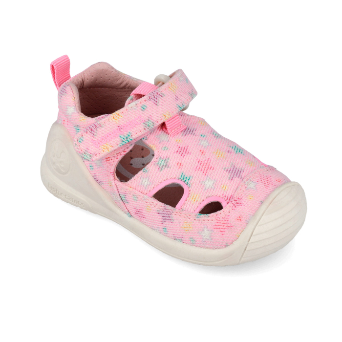 Sandale Textile Biomecanics 262177-A032 cu calcai intarit-pentru calapod late in culoarea fucsia [3]