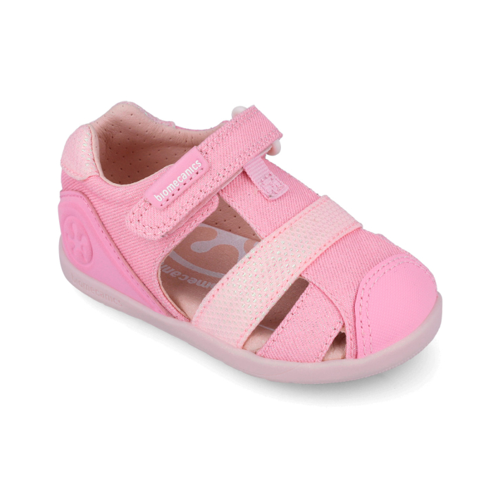 Sandale barefoot textile, inchise, bej, foarte flexibile 262194-A032 pentru fete Biomecanics [3]