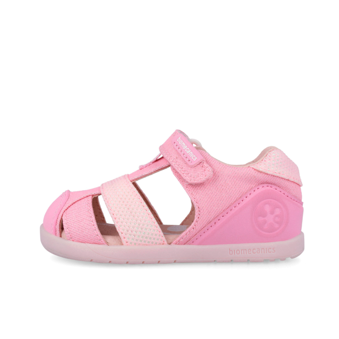 Sandale barefoot textile, inchise, bej, foarte flexibile 262194-A032 pentru fete Biomecanics [4]