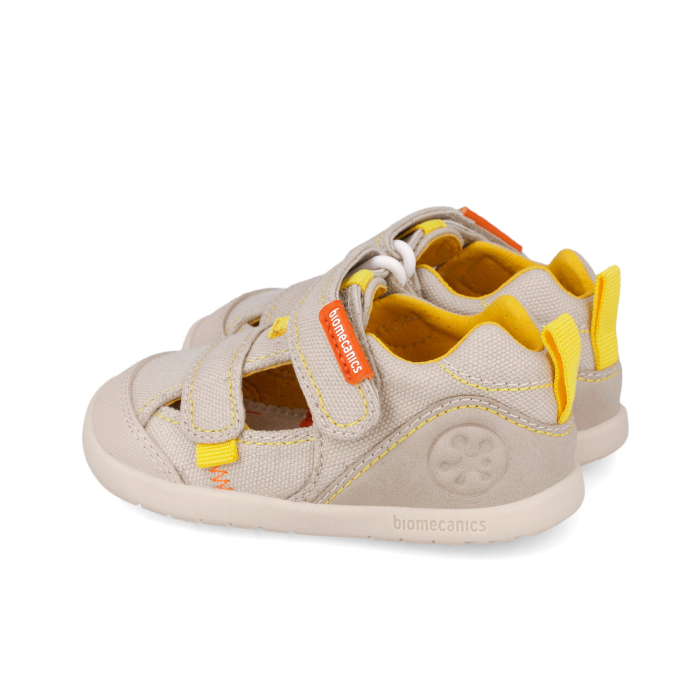 Sandale barefoot textile, inchise, bej, foarte flexibile 262191-C891 unisex Biomecanics [2]
