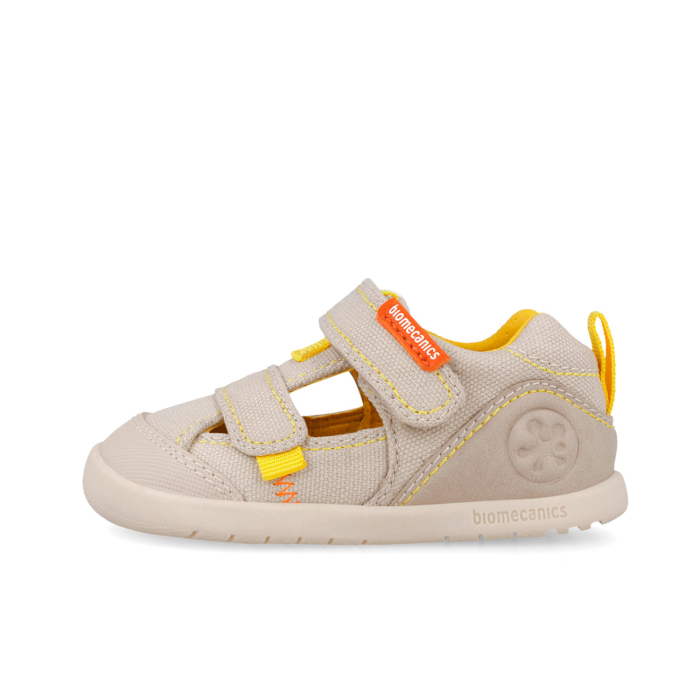 Sandale barefoot textile, inchise, bej, foarte flexibile 262191-C891 unisex Biomecanics [4]
