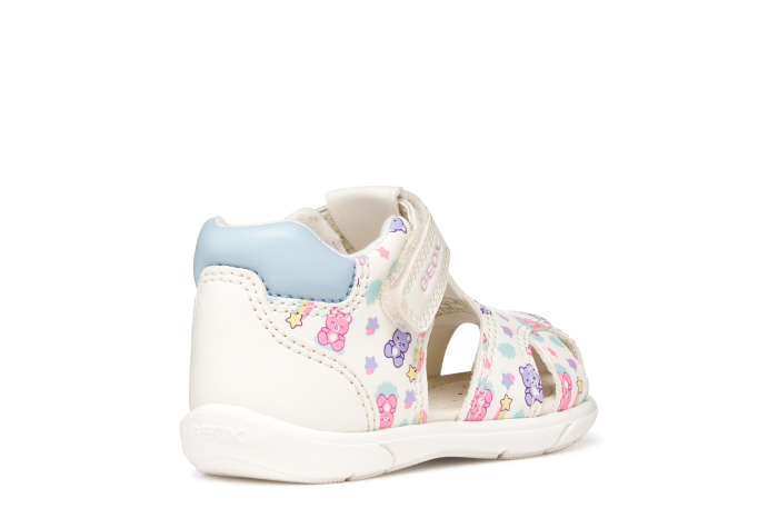 Sandale Geox primii pași Zapito, B556FB 05404 C0270 albe  pentru fetițe [3]